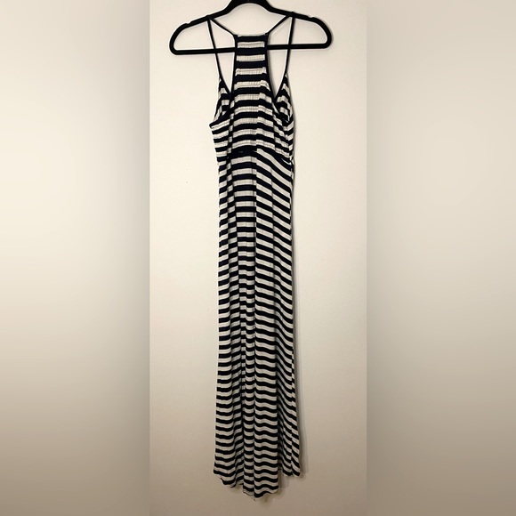 Boutique Brand-CALS Blue and White Stripped Maxi dress. Size Small. Gently Used - Picture 2 of 4